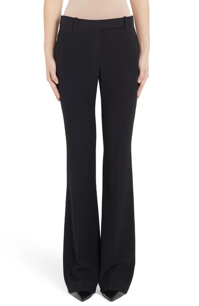 Alexander McQueen Leaf Crepe Slim Bootcut Pants at Nordstrom, Us