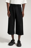 Homme Plissé Issey Miyake Pleats 1 Wide Leg Crop Pants in Black at Nordstrom, Size 2