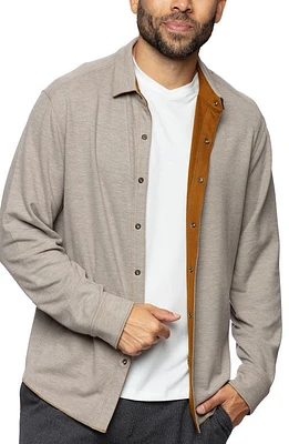 Fundamental Coast Andy Reversible Flipside Fleece Snap-Up Shirt Jacket at Nordstrom,