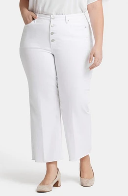 NYDJ Teresa Exposed Button High Waist Ankle Wide Leg Jeans at Nordstrom,