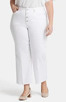 NYDJ Teresa Exposed Button High Waist Ankle Wide Leg Jeans at Nordstrom,