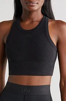 Alo Delight Seamless Knit Bra at Nordstrom,