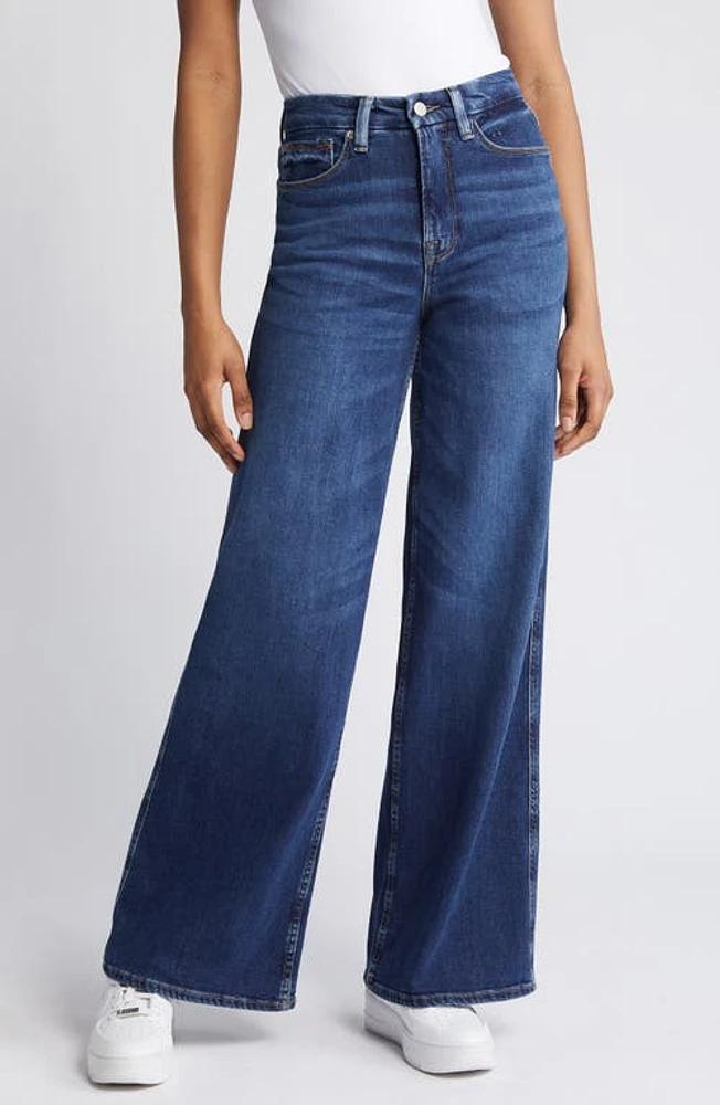 Good American Skate Wide Leg Jeans Indigo593 at Nordstrom,