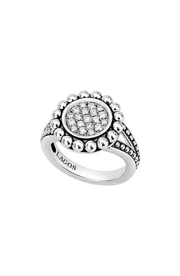 LAGOS Caviar Spark Diamond Ring in Silver/Diamond at Nordstrom, Size 7