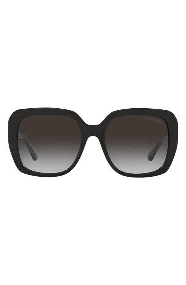 Michael Kors 55mm Square Sunglasses in Black at Nordstrom