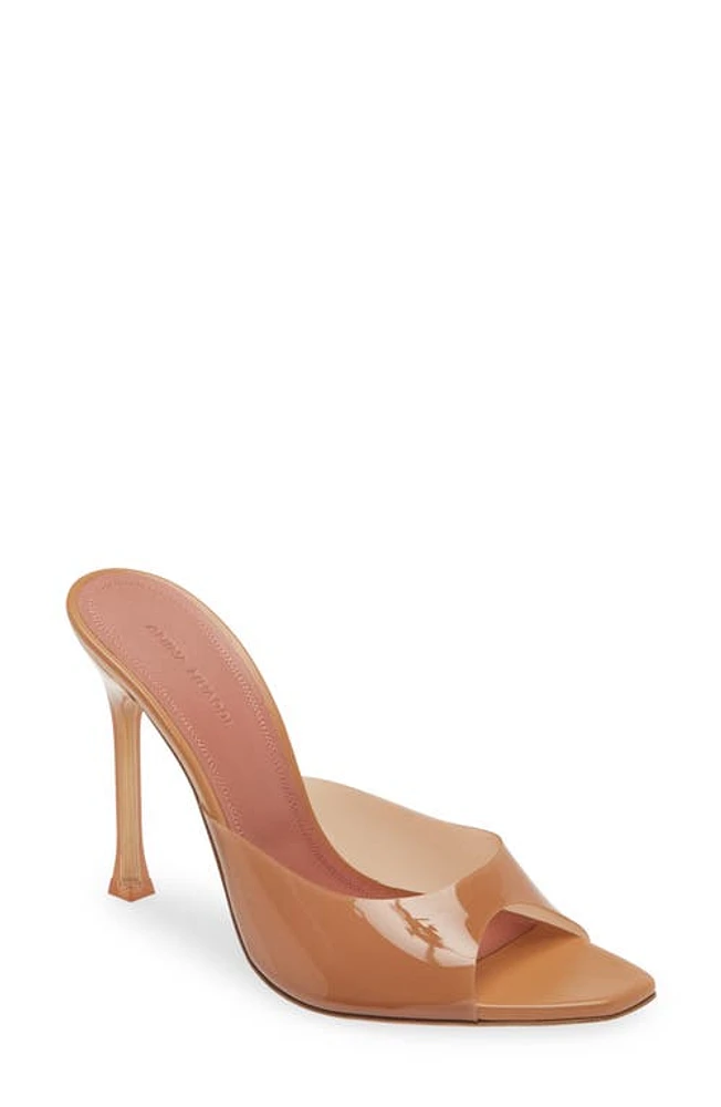 Amina Muaddi Alexa Glass Slipper Slide Sandal Pvc Nude at Nordstrom,