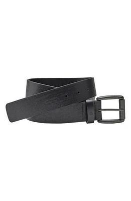 Johnston & Murphy Scored Leather Belt Black at Nordstrom,