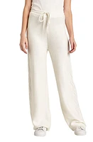 Splendid Dakota Cable Detail Wide Leg Sweater Pants in White Sand at Nordstrom, Size Medium