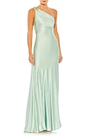 Mac Duggal Beaded One-Shoulder Column Gown at Nordstrom,