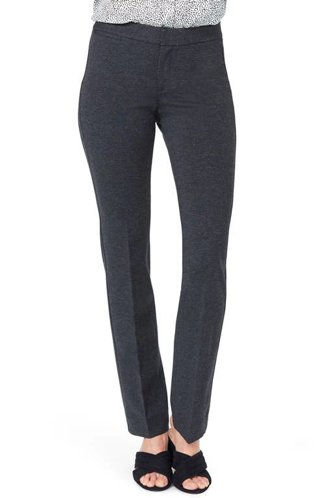 NYDJ Stretch Knit Trousers Charcoal Heathered at Nordstrom,