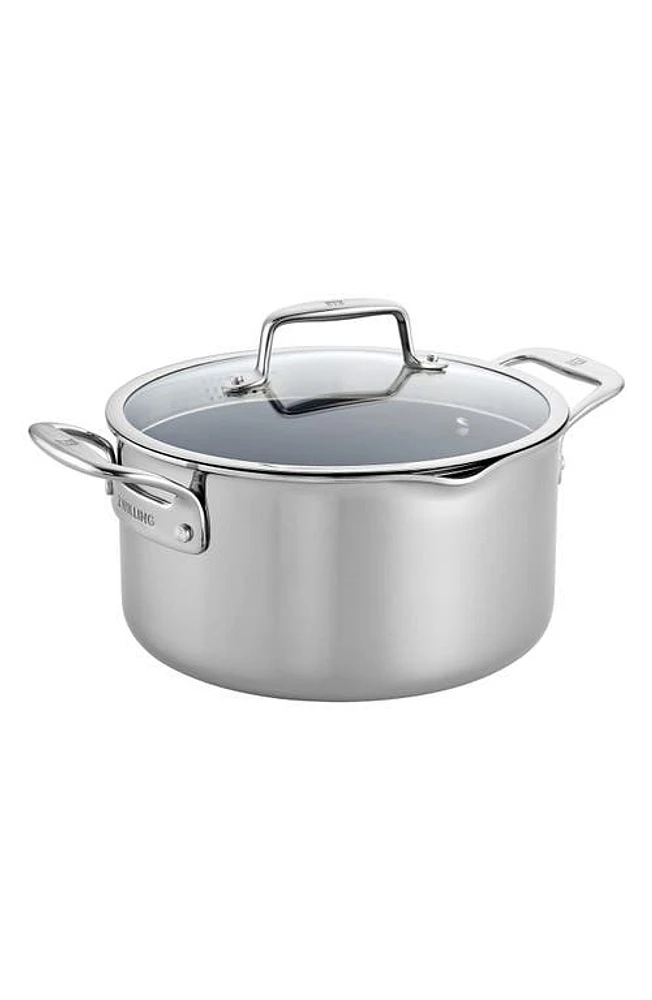 ZWILLING Clad CFX 6-Quart Nonstick Dutch Oven in Stainless Steel at Nordstrom