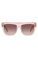 Carrera Eyewear 55mm Flat Top Sunglasses in Nude/Brown Gradient at Nordstrom