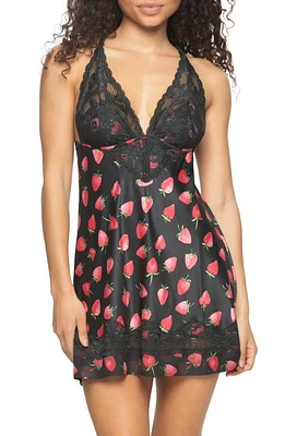 Black Bow 'Muse' Lace & Satin Backless Chemise at Nordstrom,