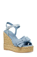 Stuart Weitzman Sofia Espadrille Wedge Denim Silver at Nordstrom,