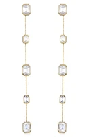 Ettika Baguette Crystal Linear Drop Earrings in Gold at Nordstrom