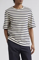 Jil Sander Stripe Crewneck Cotton T-Shirt Mariniere at Nordstrom,