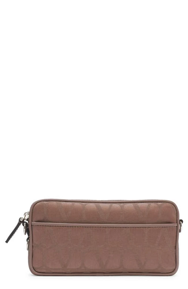 Valentino Garavani VLOGO Monogram Toile Canvas Crossbody Bag in Clay at Nordstrom