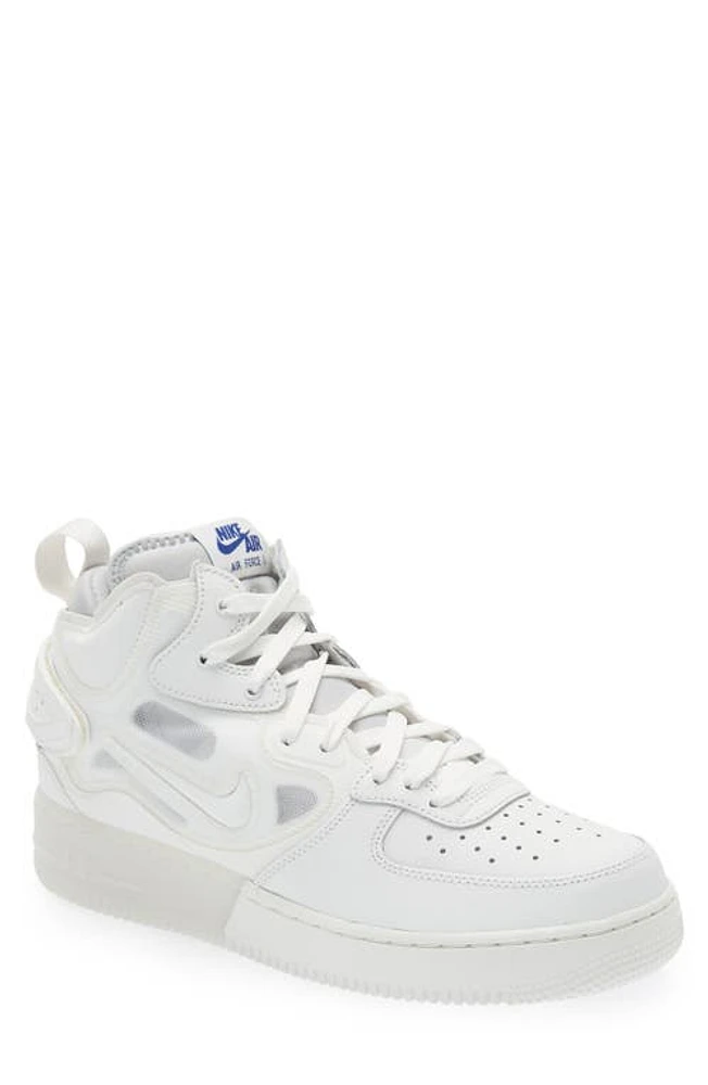 Nike Air Force 1 Mid React Basketball Shoe Summit White/Summit White at Nordstrom,