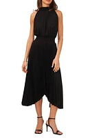 halogen(r) Pleated Sharkbite Hem Midi Dress at Nordstrom,