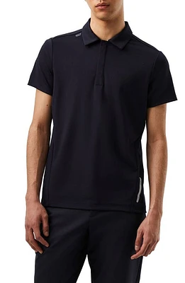 AlphaTauri Short Sleeve Polo Shirt in Navy at Nordstrom, Size Small