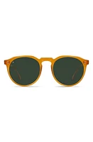 RAEN Remmy 49mm Tinted Round Sunglasses in Honey/Bottle Green at Nordstrom