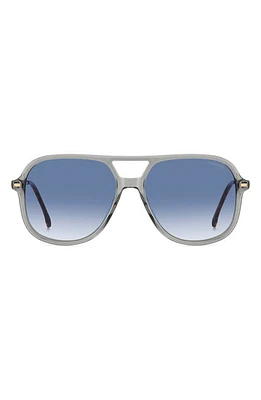 Carrera Eyewear 58mm Navigator Sunglasses in /Grey Shaded at Nordstrom