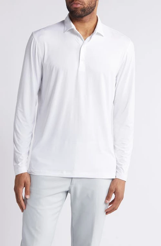 johnnie-O Swing Long Sleeve Performance Polo at Nordstrom,