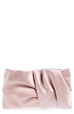 Jimmy Choo Bonny Satin Clutch in Rose at Nordstrom