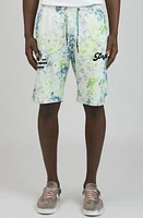 PRPS Nara Cotton Drawstring Shorts Blue Multi at Nordstrom,