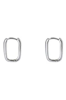 Argento Vivo Sterling Silver Oblong Hoop Earrings at Nordstrom