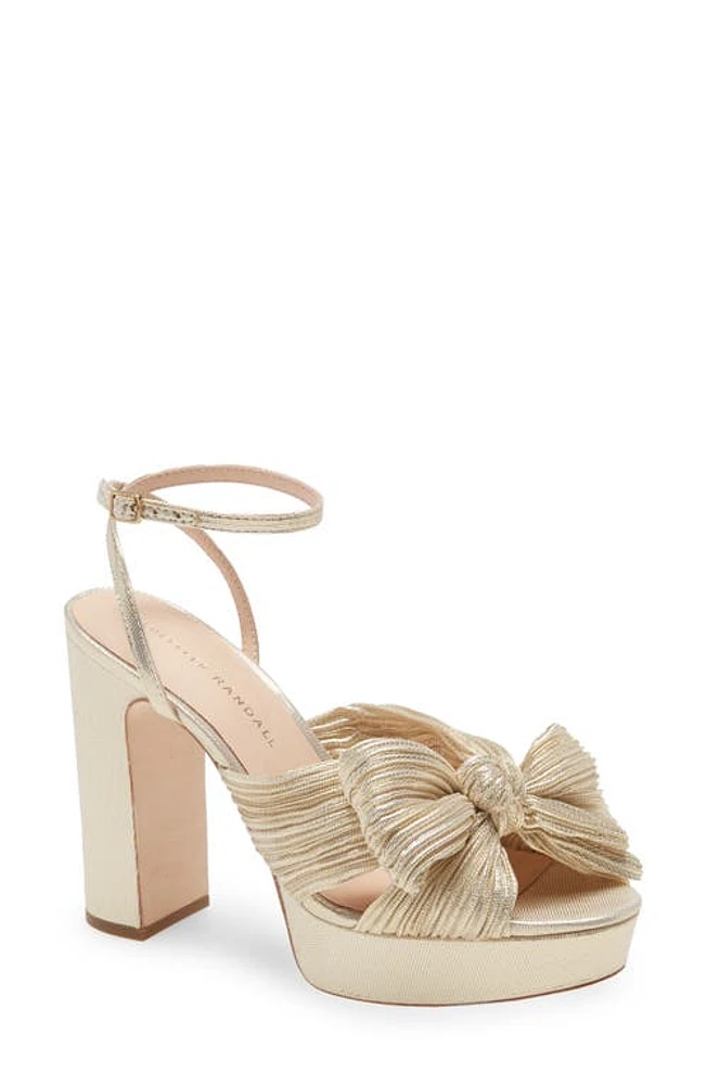 Loeffler Randall Natalia Platform Sandal in Platinum at Nordstrom, Size 12