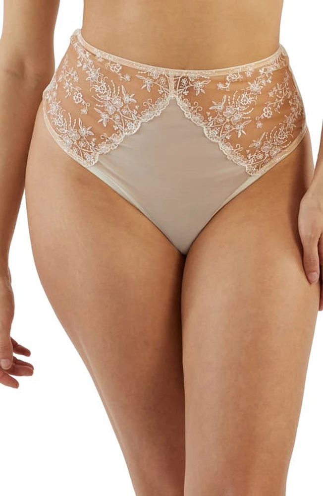 Playful Promises Cassia Ivory High Waist Thong at Nordstrom, Size 4 Us