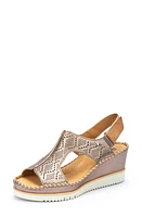 PIKOLINOS Aguadulce Slingback Wedge Sandal Stone at Nordstrom,