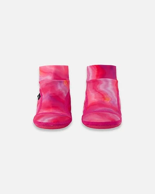 Deux Par Deux Girl's Water Shoes Fuchsia Tie Dye at Nordstrom, Size 6