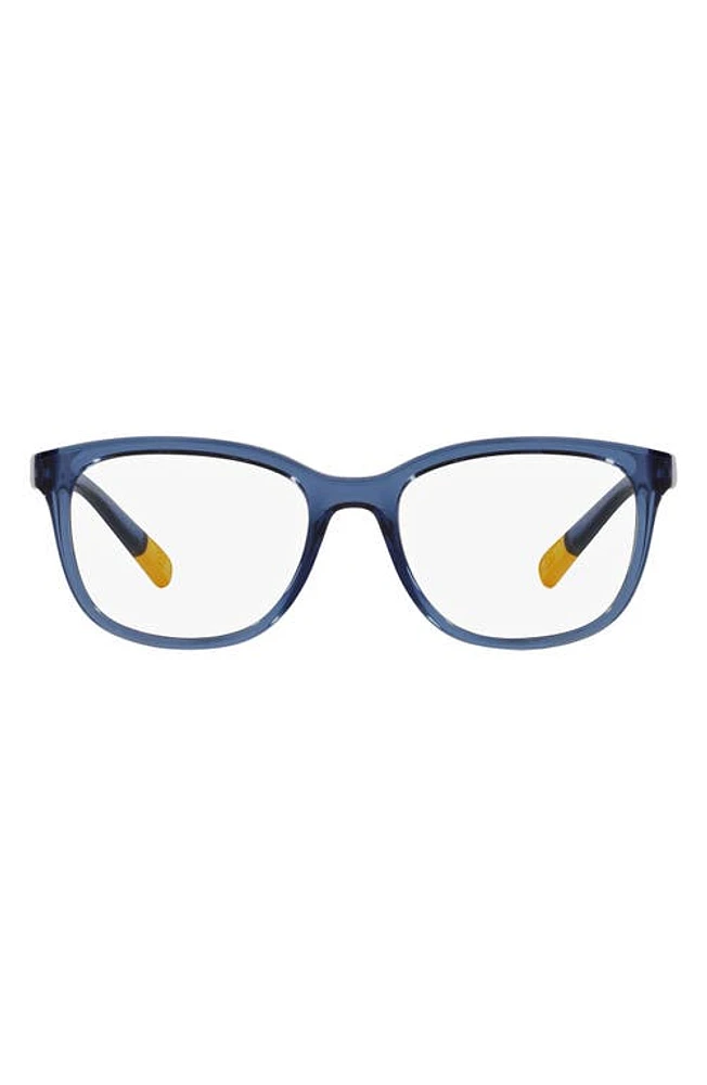 Dolce & Gabbana 50mm Rectangular Optical Glasses in Opal Blue at Nordstrom