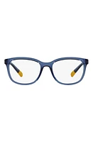 Dolce & Gabbana 50mm Rectangular Optical Glasses in Opal Blue at Nordstrom