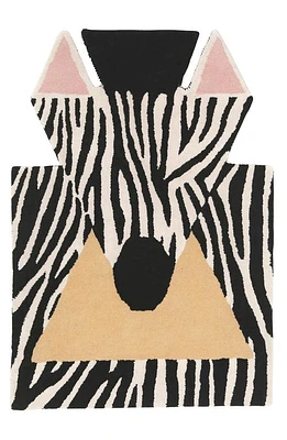 EO Play Wool Zebra Rug in Multi Colored at Nordstrom