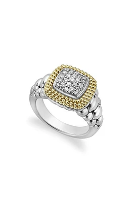 LAGOS Diamond Lux Square Ring at Nordstrom, Size 7