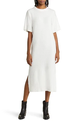 Treasure & Bond Bouclé Midi Sweater Dress in Ivory Cloud at Nordstrom, Size Medium