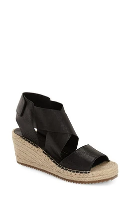 Eileen Fisher 'Willow' Espadrille Wedge Sandal Black at Nordstrom,