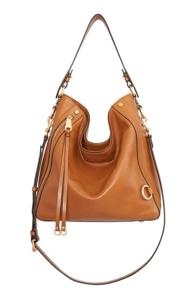 Rebecca Minkoff Mab Leather Hobo Bag in Caramello at Nordstrom