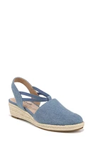 LifeStride Katrina Slingback Espadrille Wedge Pump Blue at Nordstrom,