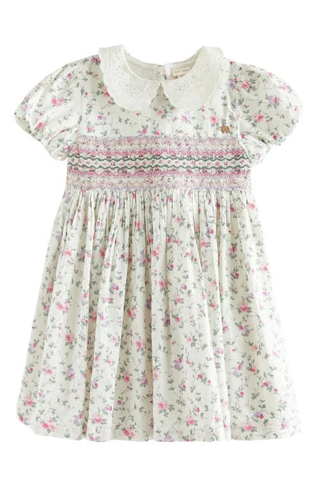 Laura Ashley Kids' Floral Smocked Cotton Dress at Nordstrom,