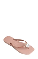 Havaianas Slim Square Toe Flip Flop Crocus Rose at Nordstrom,