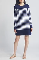 Lilly Pulitzer Kenley Long Sleeve Dress True Navy Riviera Stripe at Nordstrom,