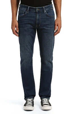 Mavi Jeans Zach Straight Leg Dark Brushed Athletic at Nordstrom, X