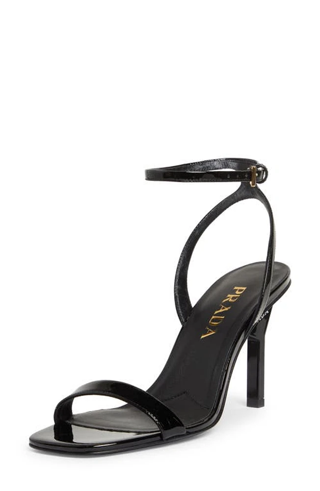 Prada Sandali Ankle Strap Sandal Nero at Nordstrom,