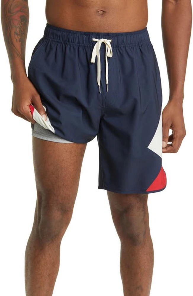 Fair Harbor The Anchor Swim Trunks Red Mc at Nordstrom,