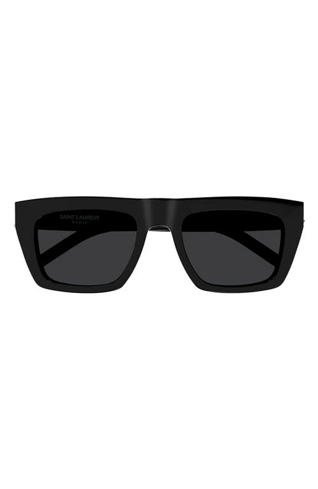 Saint Laurent 54mm Square Sunglasses in Black at Nordstrom