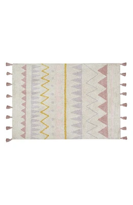 Lorena Canals Zigzag Stripe Washable Rug in Vintage Nude at Nordstrom